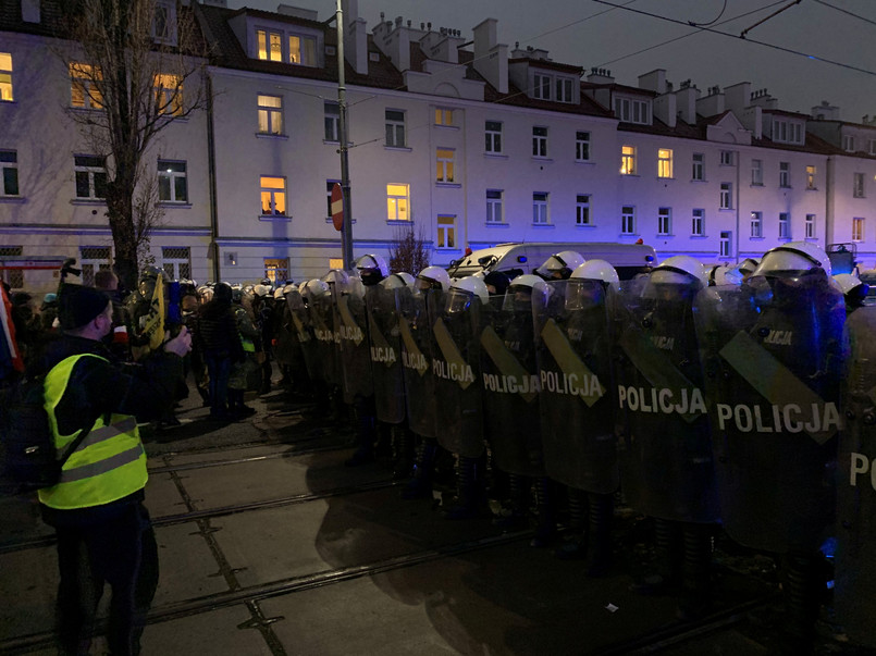 Strajk kobiet i przedsiębiorców 13 grudnia 2020 r. (fot. Krzysztof Jedlak)