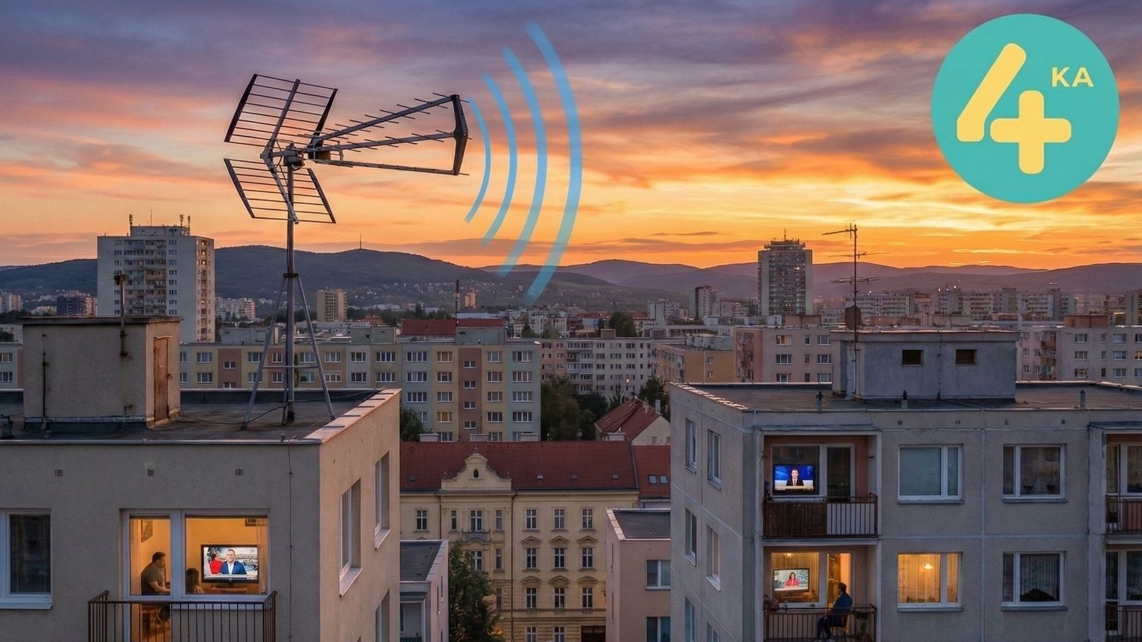 4ka zlacnila televíziu cez anténu. Výhodnejšia je pri ročnej platbe