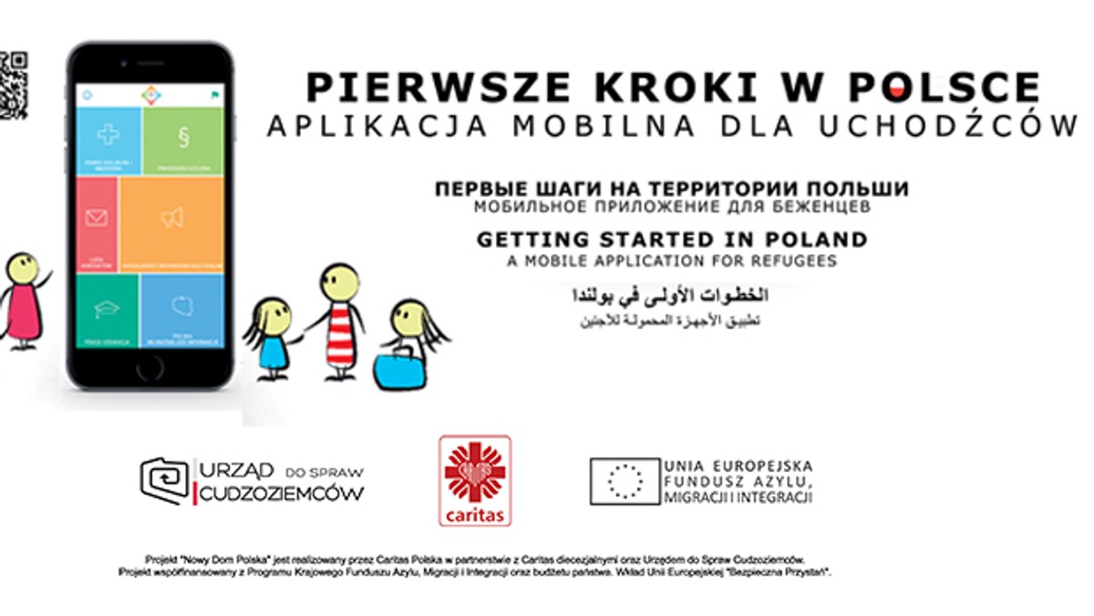 Caritas Polska na Światowy Dzień Migranta i Uchodźcy uruchomiła pierwszą w Polsce aplikację mobilną dla obcokrajowców szukających schronienia w Polsce. Aplikacja poinformuje użytkowników o tym jaką pomoc prawną, medyczną i socjalną będą mogli otrzymać w Polsce, system geolokalizacji wskaże im najkrótszą drogę do celu.