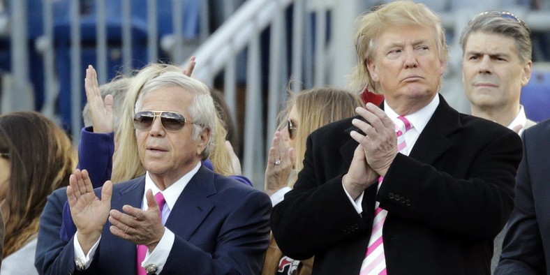 Robert Kraft and Donald Trump 
