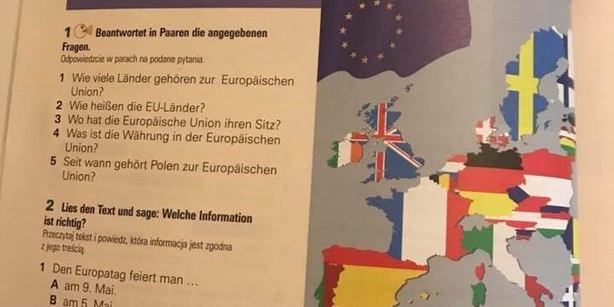Koszmarny błąd w podręczniku do niemieckiego. Polakom się to nie spodoba