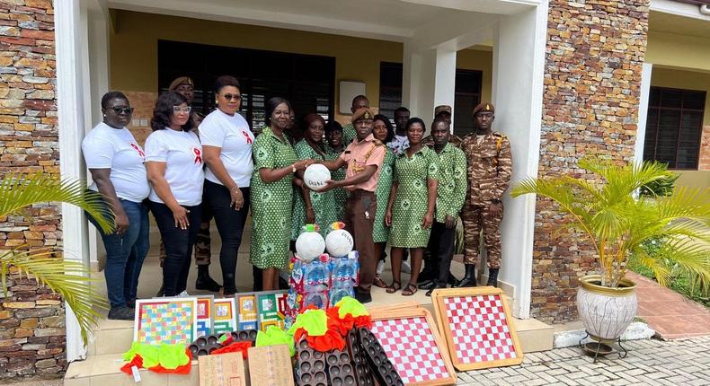 HIV/AIDS Advocate partners with Tema Women's Hospital to put to donate to prisoners