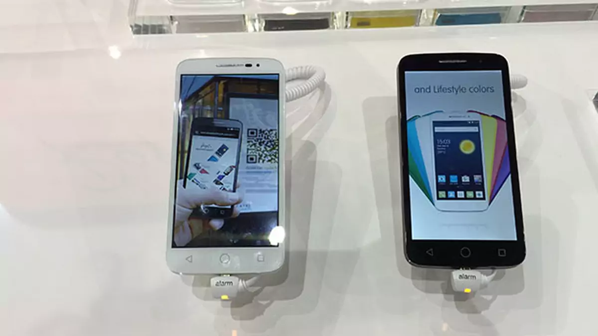 MWC 2015: Nowe smartfony Alcatela - z jednego skorzystamy nawet gdy będzie do góry nogami!