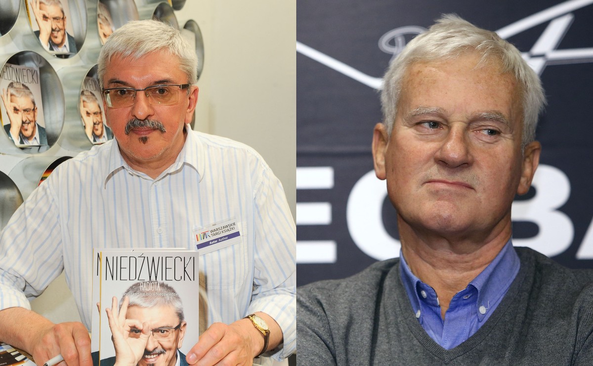 Marek Niedźwiecki i Michał Listkiewicz