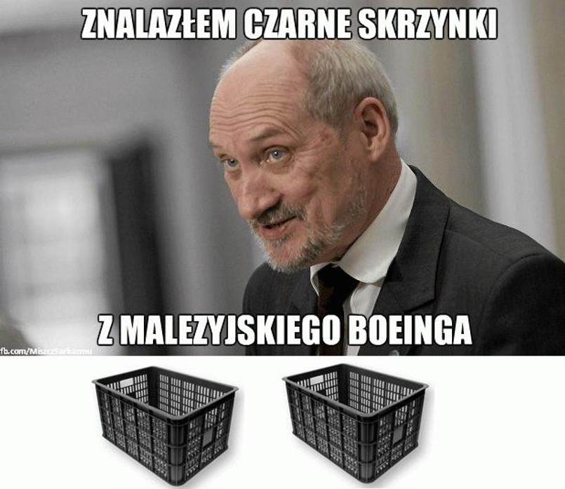 Macierewicz znalazł skrzynki z boeinga. Najlepsze memy dnia