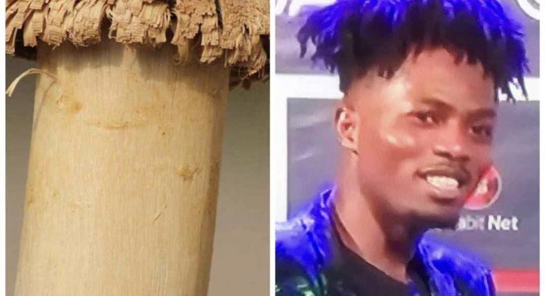 Ghanaian rapper, Kwesi Arthur being compared to a popular kitchen tool, pestle used for pounding fufu. 