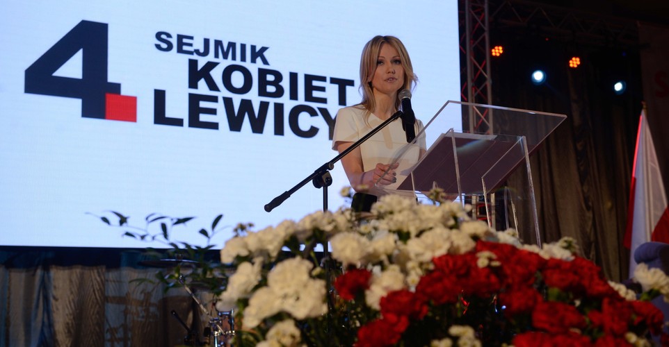 Kandydatka SLD na prezydenta Magdalena Ogórek na Sejmiku Kobiet Lewicy