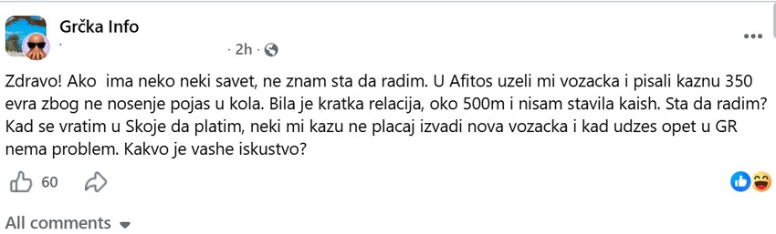 Fejsbuk objava