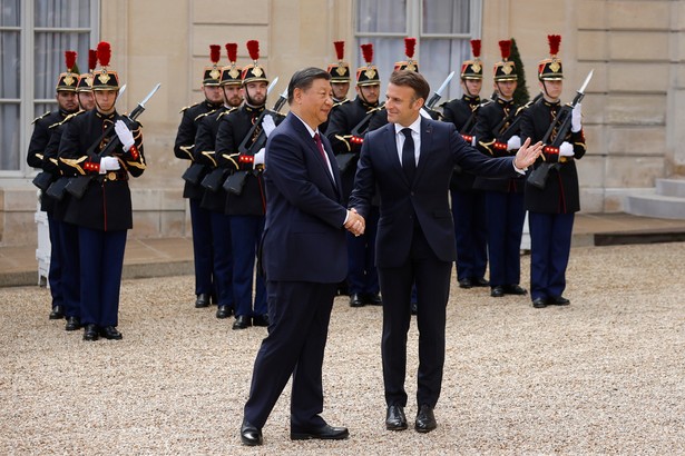 Emmanuel Macron i Xi Jinping