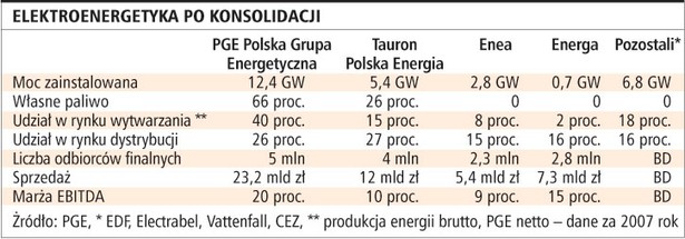 Elektroenergetyka po konsalidacji