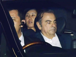 Carlos Ghosn po opuszczeniu aresztu w kwietniu 2019 r.