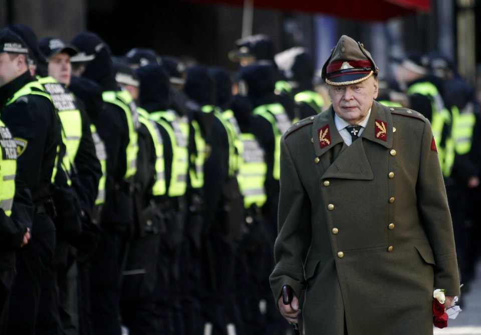 LATVIA HISTORY (Protests on Latvian Legion Day)