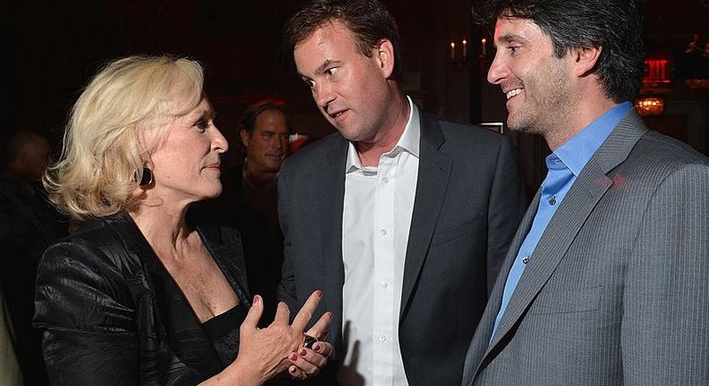 Glenn Close, Zack Van Amburg, and Jamie Erlicht