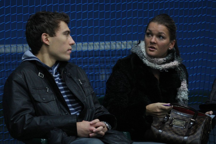 Jerzy Janowicz z Agnieszką Radwańską