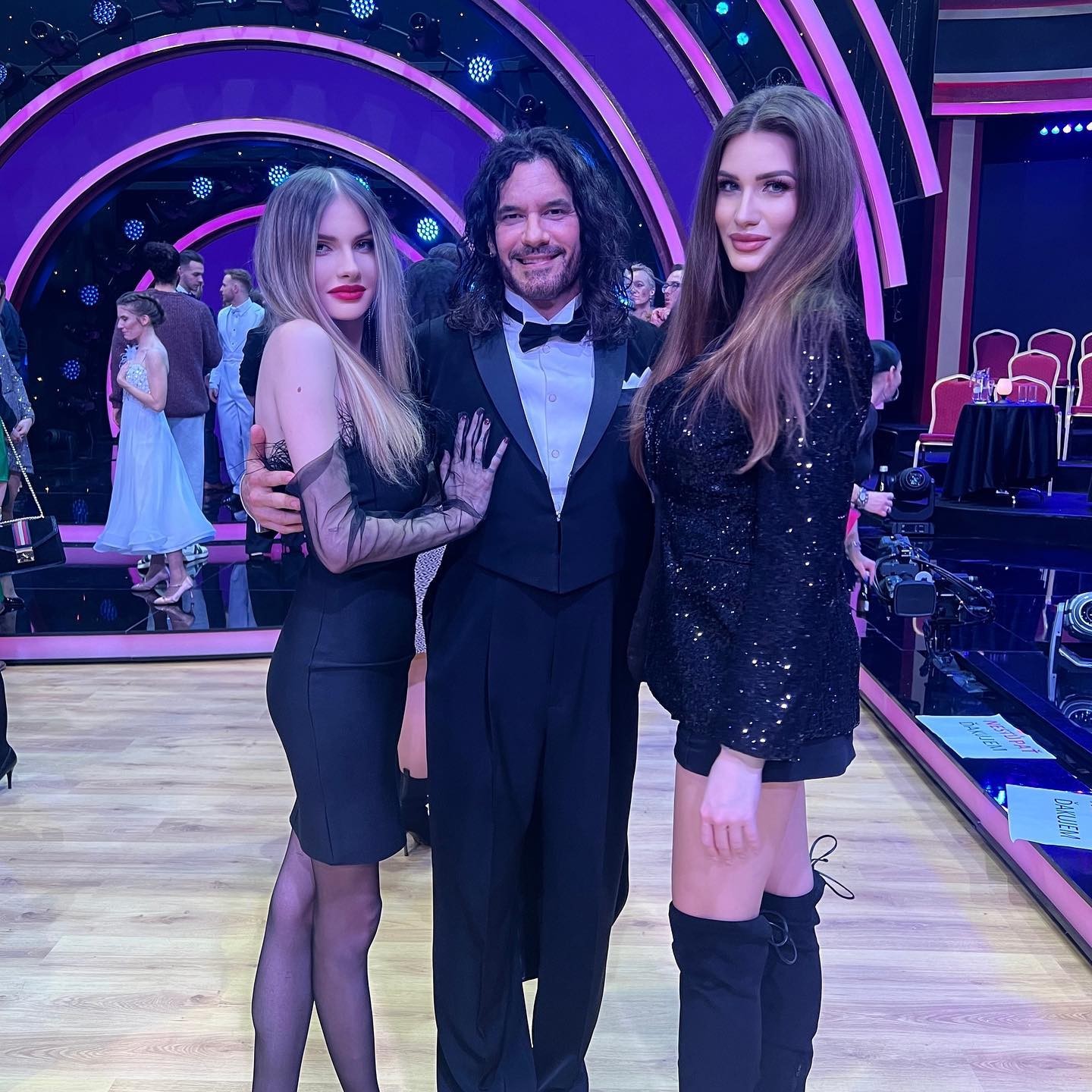 Broňa Gregušová, Mario Cimarro, a Bronina sestra Lucia. 