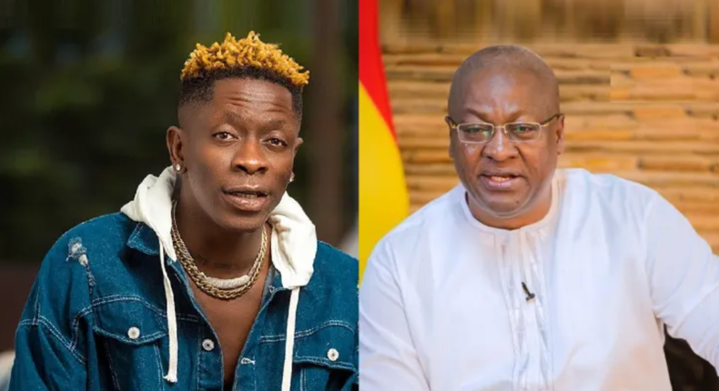 Shatta Wale and Mahama