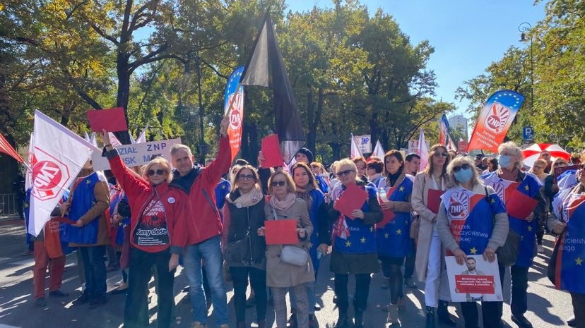 Wśród protestujących znalazła się Marianna Schreiber