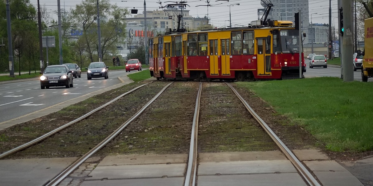 Torowisko na ulicy Popiełuszki