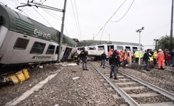 Katastrofa kolejowa na północy Włoch. Są ofiary śmiertelne