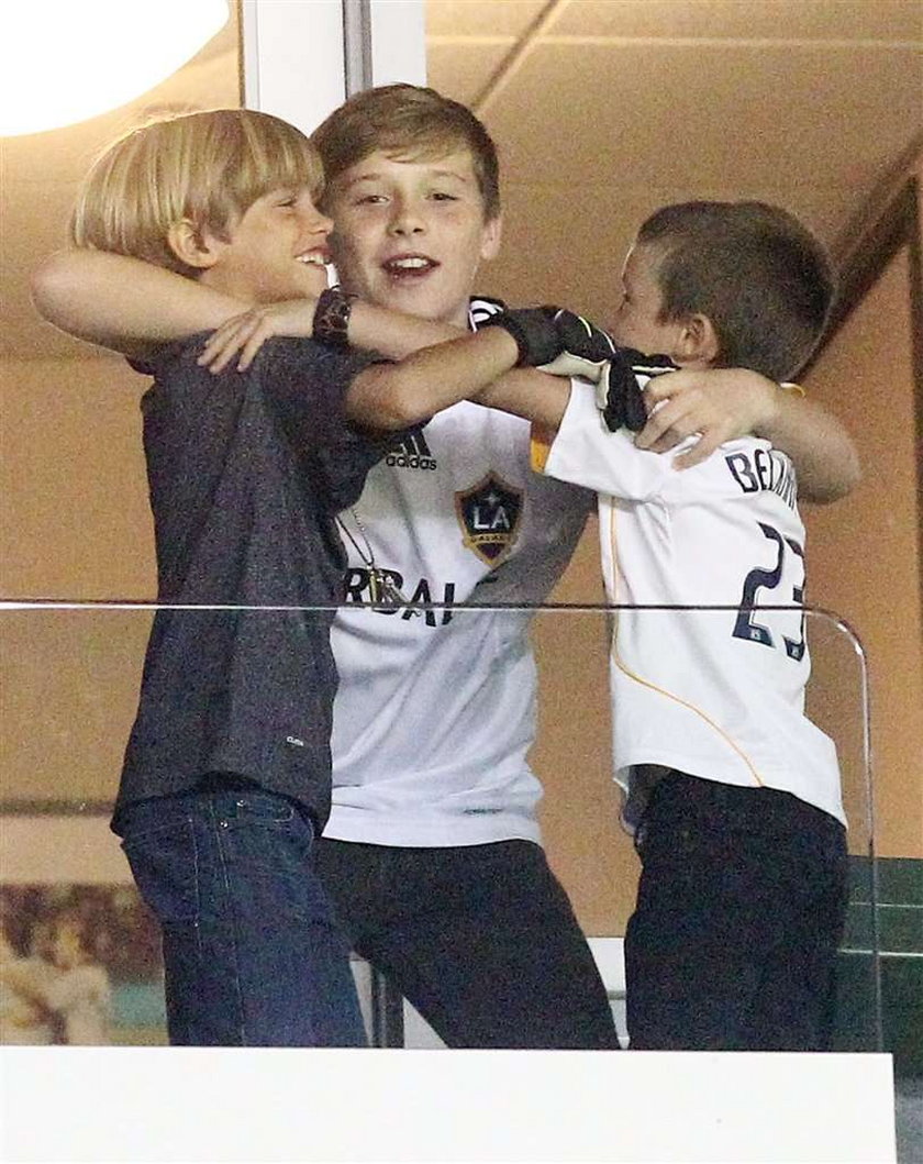 Dwumiesięczna Harper Beckham była na meczu ojca