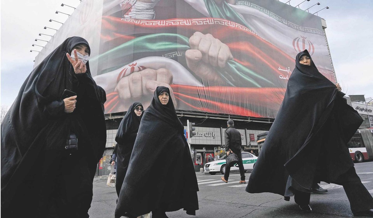 Uczestniczki prorządowej manifestacji w Teheranie, 14 stycznia 2026 r.