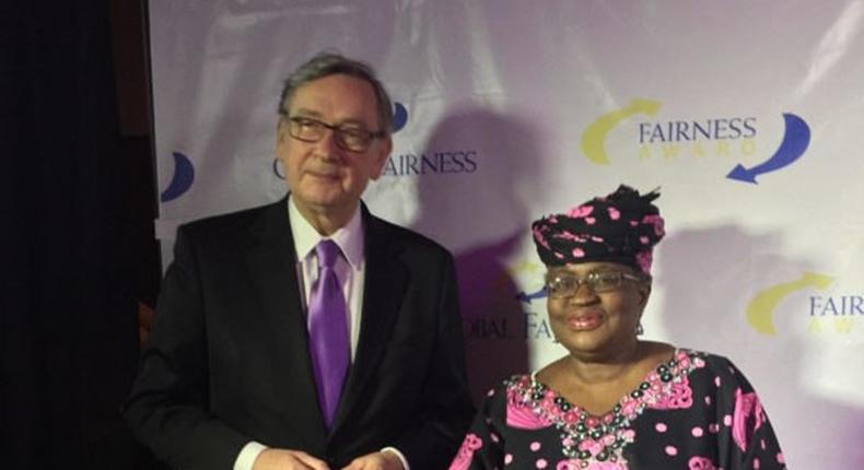 Former Finance Minister, Ngozi Okonjo-Iweala receives Global Fairness Award