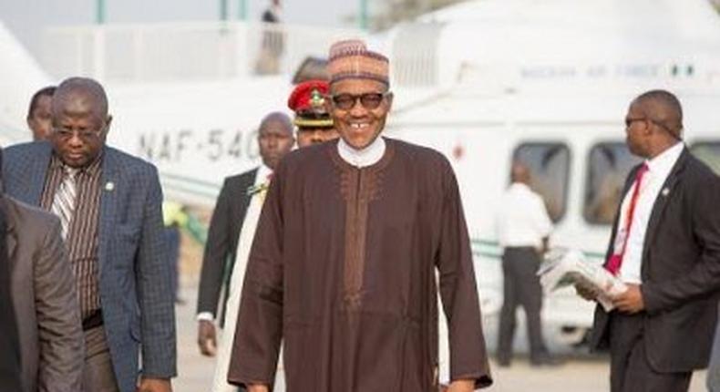 President Muhammadu Buhari leaves Abuja for Kenya on January 27, 2016