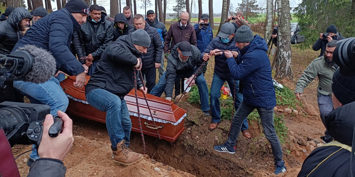 Bohoniki. Muziłmanie pochowali Mustafę Mohameda z Jemenu.