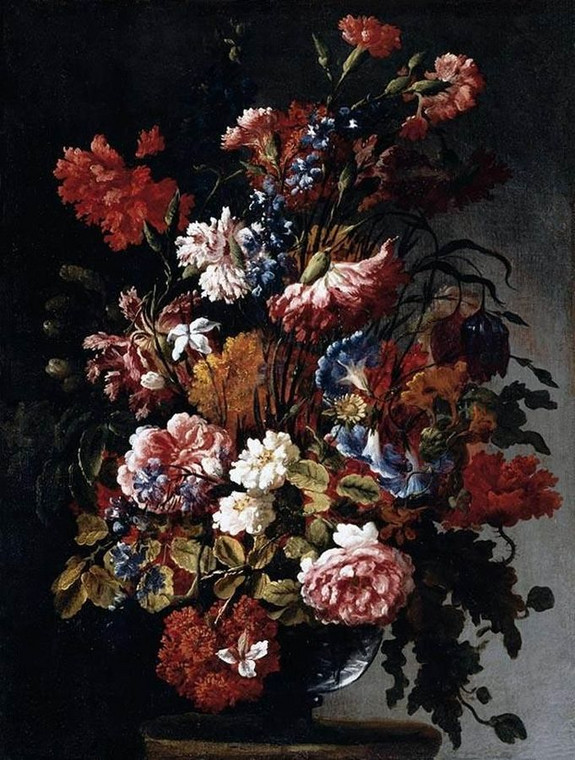 Paolo Porpora "Martwa natura z kwiatami", olej na płótnie, ok. 1660 r.