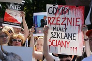 Protest przeciwko legalizacji uboju rytualnego