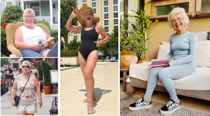 Döbbenetes átváltozás: túlsúlyos nyugdíjasból 75 évesen fitnesz influenszer lett!
