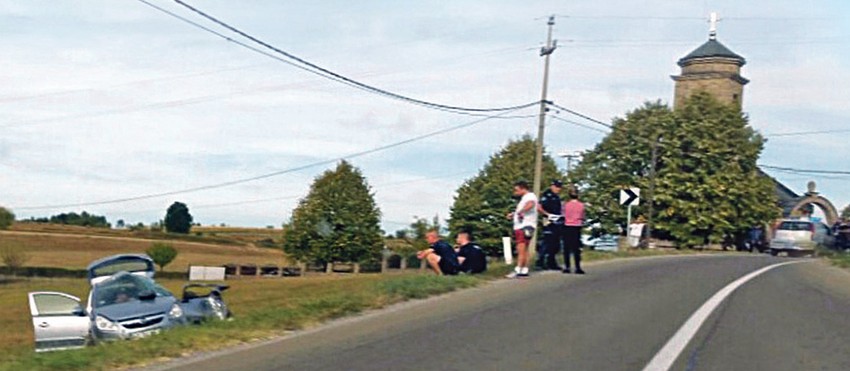 mesto nesreće u selu Trbušnica