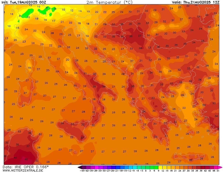 Najtopliji dan biće četvrtak, 21. avgust
