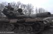 Rosyjski czołg T-80U zniszczony w Ukrainie