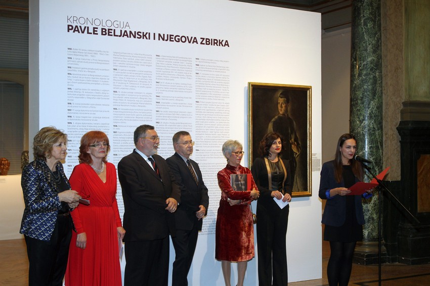 Sa otvaranja izložbe u Umetničkom paviljonu u Zagrebu