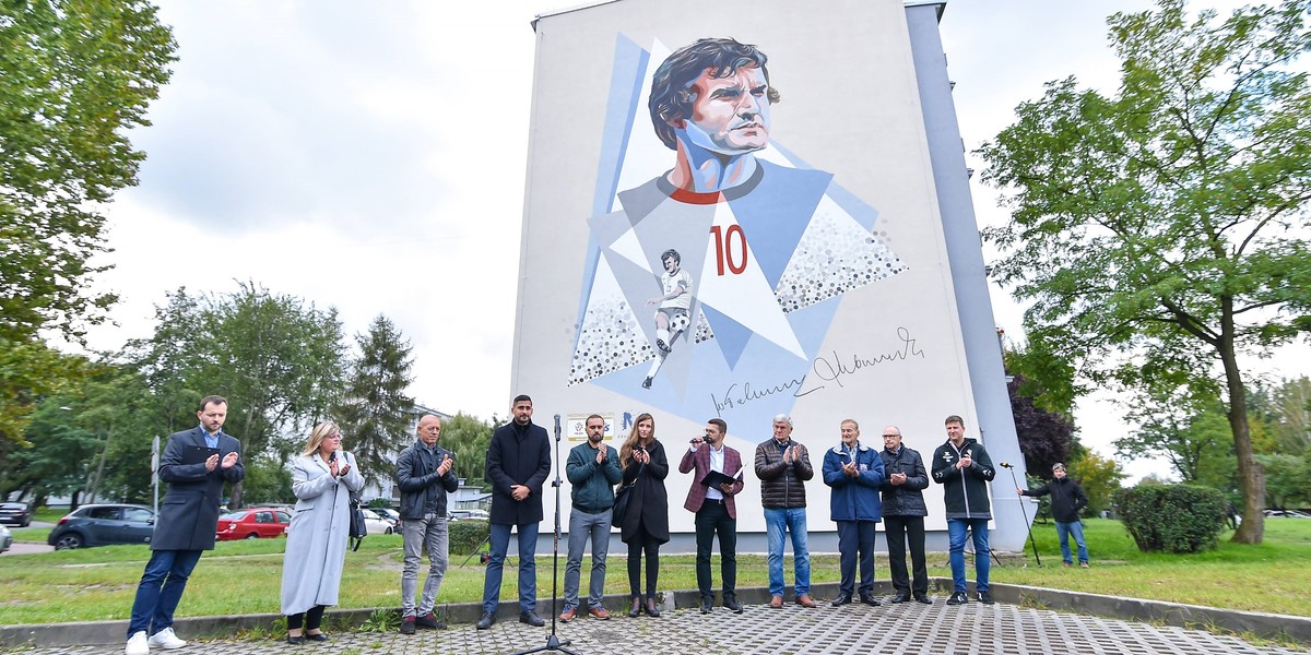 Mural Włodzimierza Lubańskiego powstał w Gliwicach