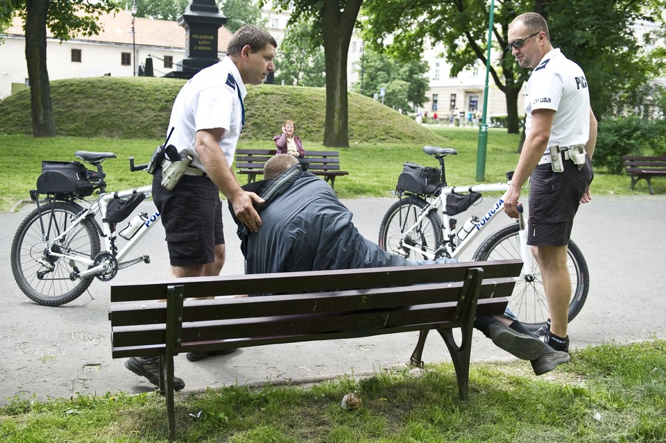 LUBLIN POLICJANCI NA ROWERACH