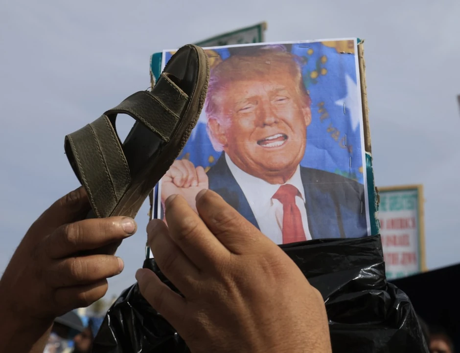 Protest Huta protiv Donalda Trampa u Sani, Jemen, 16. juna