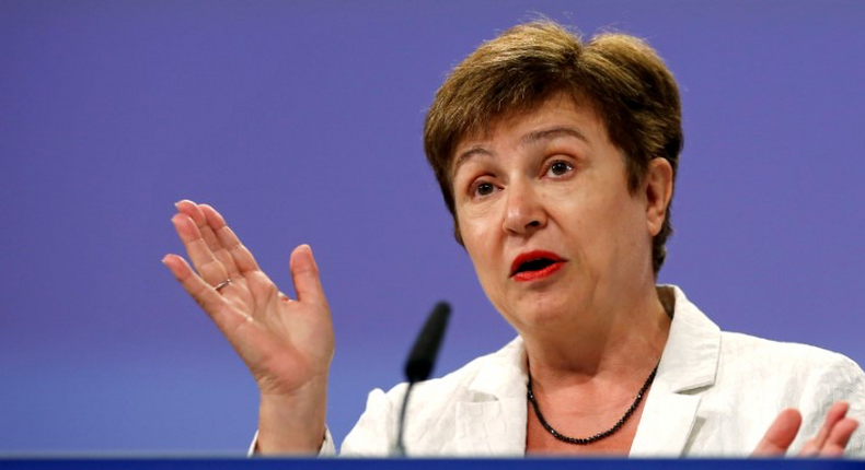 European Budget and Human Resources Commissioner Kristalina Georgieva holds a news conference after a meeting of the EU executive body in Brussels, Belgium, July 27, 2016. REUTERS/Francois Lenoir/File Photo