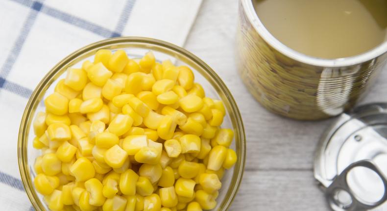 Buying your corn canned instead of fresh can save you time.Shutterstock