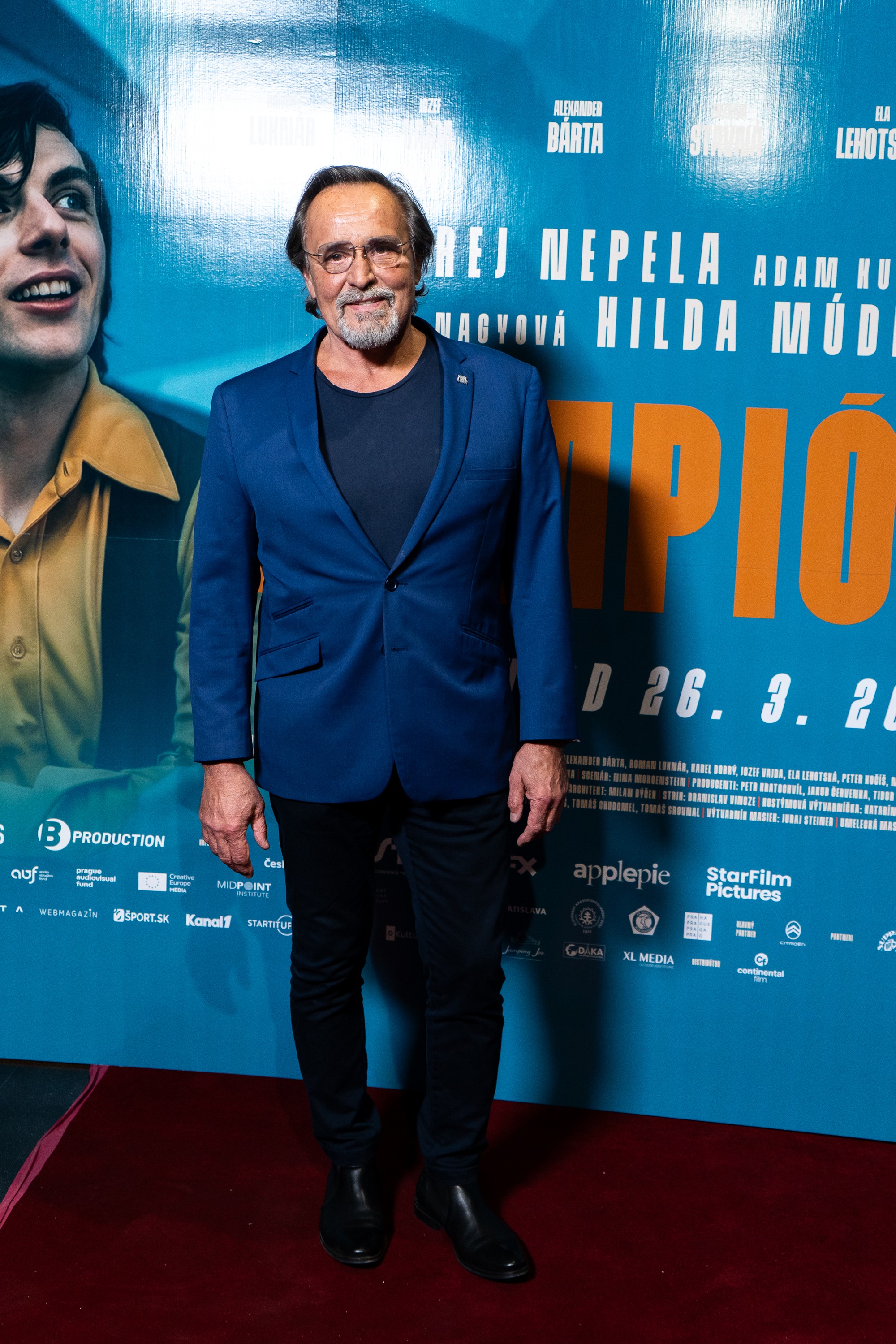 Premiéra filmu Šampión: herec Jozef Vajda.
