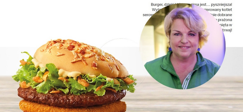 Burger Drwala oceniony przez Bosacką. Za dużo soli, cukru i tłuszczu
