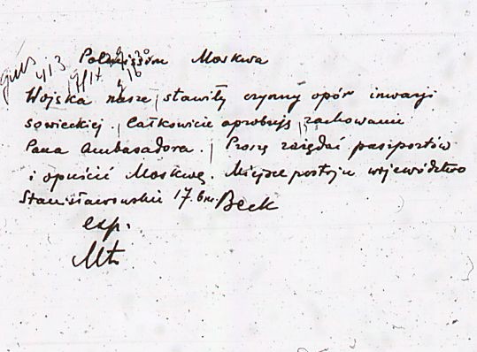 Instrukcje ministra Józefa Becka