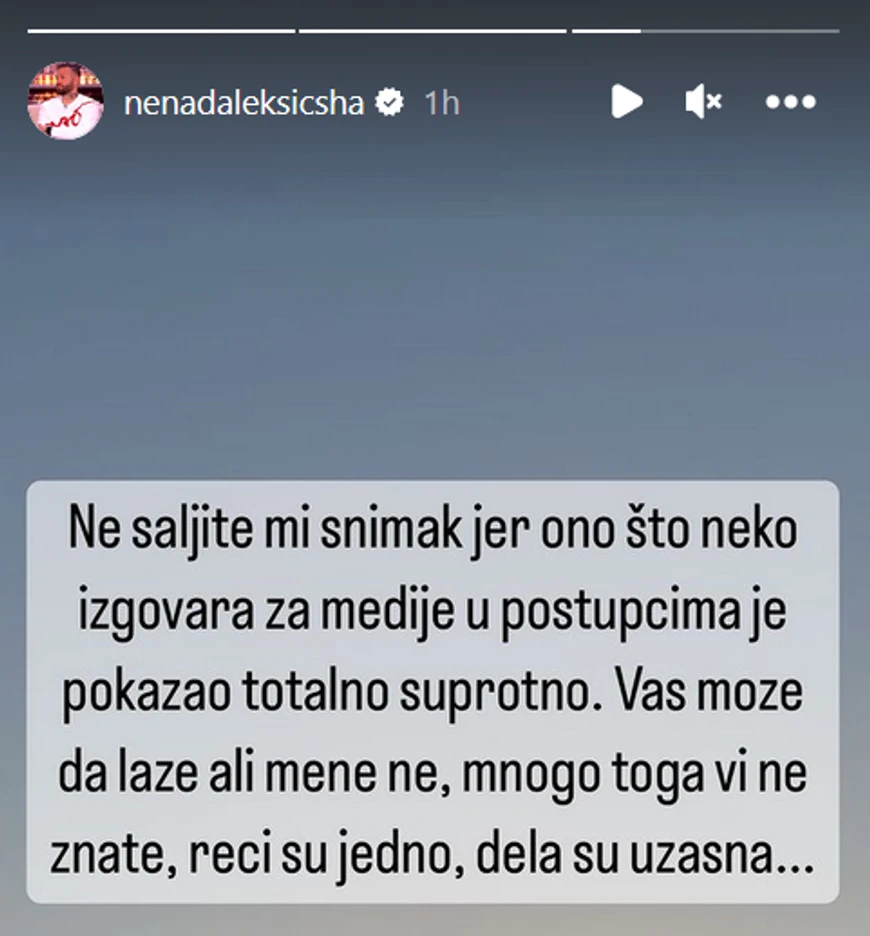 Nenad Aleksić Ša (Foto: Instagram/nenadaleksicsha)