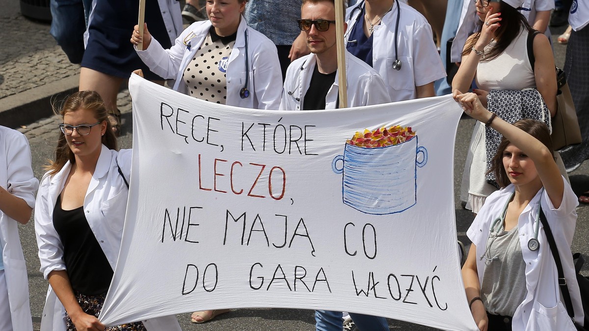 Manifestacja lekarzy rezydentów