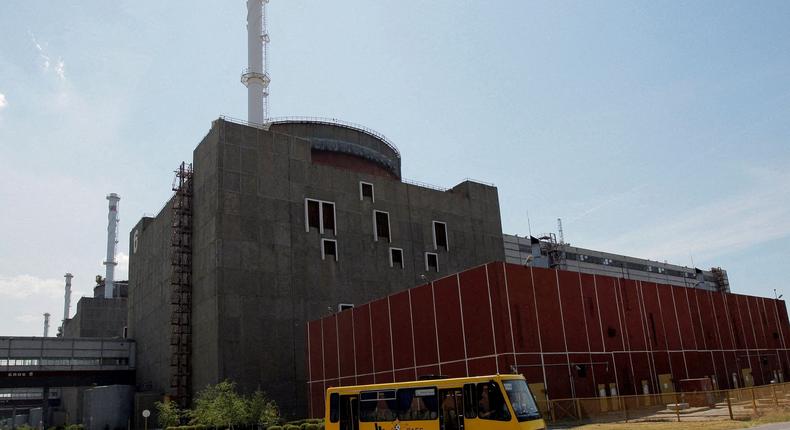 The Zaporizhzhia nuclear power station in Ukraine on June 12, 2008.