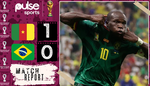 Vincent Aboubakar was the hero again as the indomitable Lions salvaged some pride against Brazil