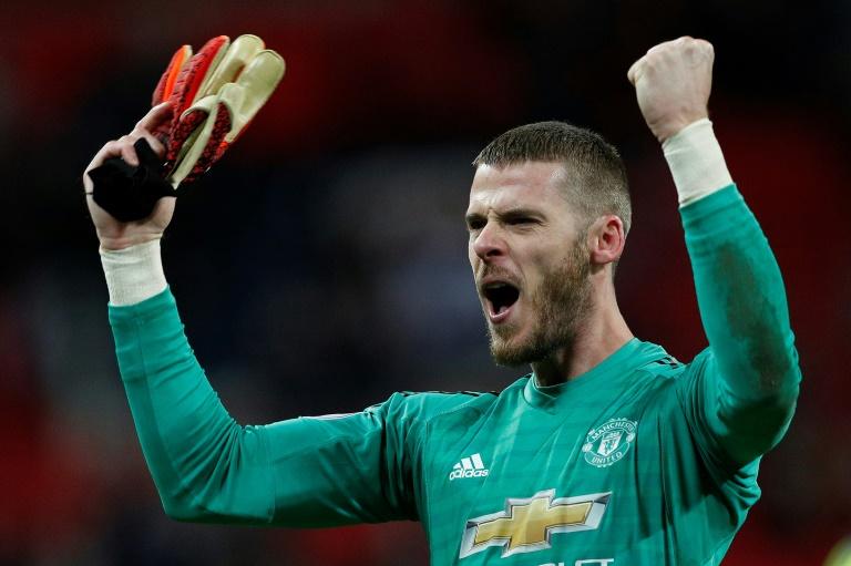 De gea makes 11 saves as Manchester United beat Tottenham at Wembley 1-0 