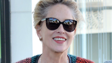 Naturalna Sharon Stone na zakupach