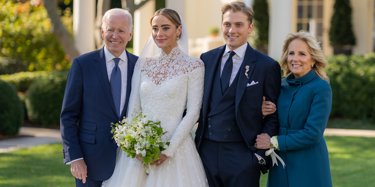 Ślub wnuczki Joe Bidena Naomi i Petera Neala.